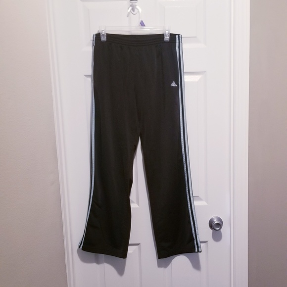 adidas Pants - ADIDAS LIGHT BLUE/BLACK  PANTS - size large